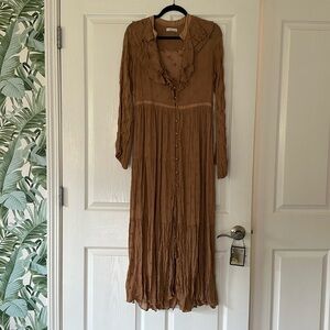 Doen Faye dress size M - tan